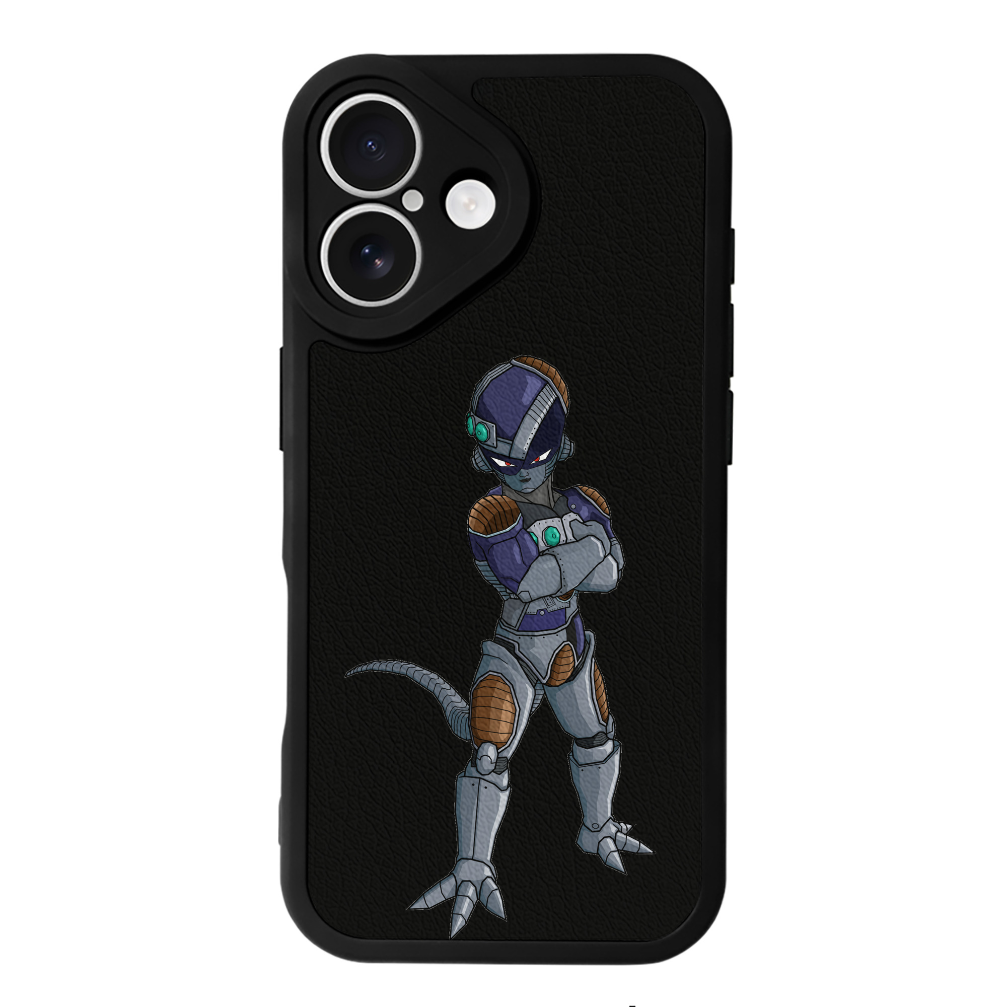 （画像用） ドラゴンボール フリーザ DRAGON BALL Frieza 【iPhone 16シリーズ対応】シリコンスマホケース（レザー調） 材質：シリコン